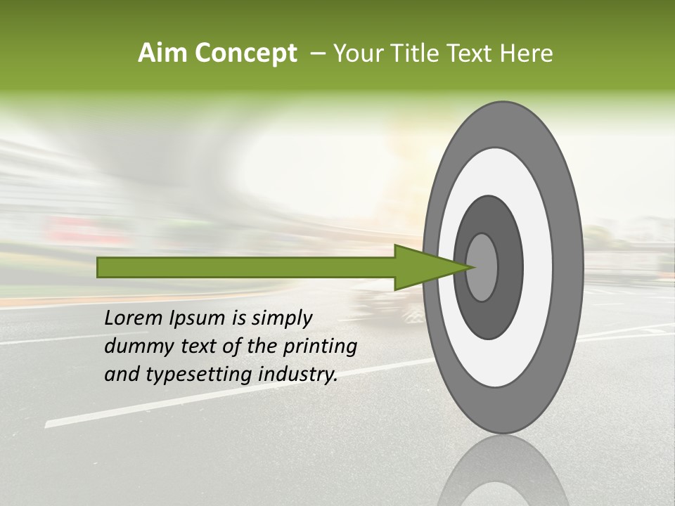 Viaduct Direction Busy PowerPoint Template