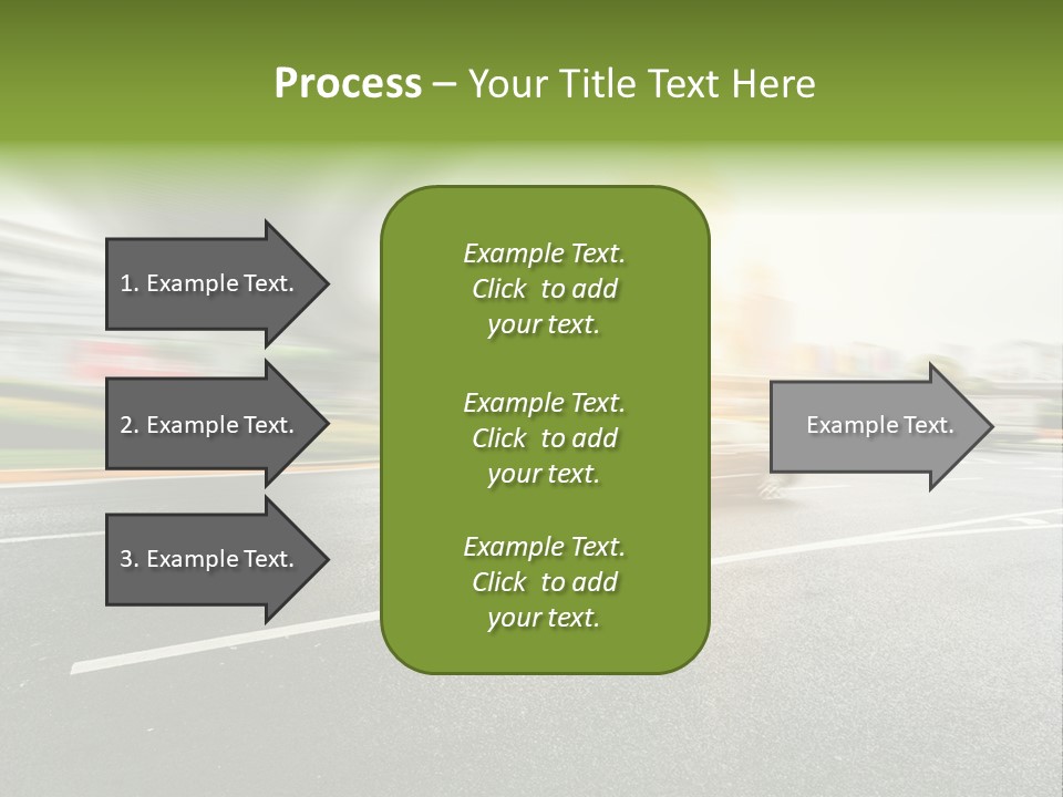 Viaduct Direction Busy PowerPoint Template