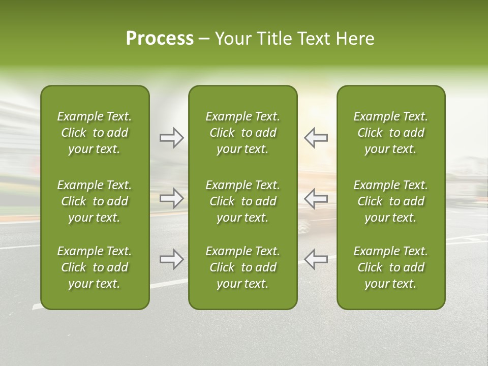 Viaduct Direction Busy PowerPoint Template