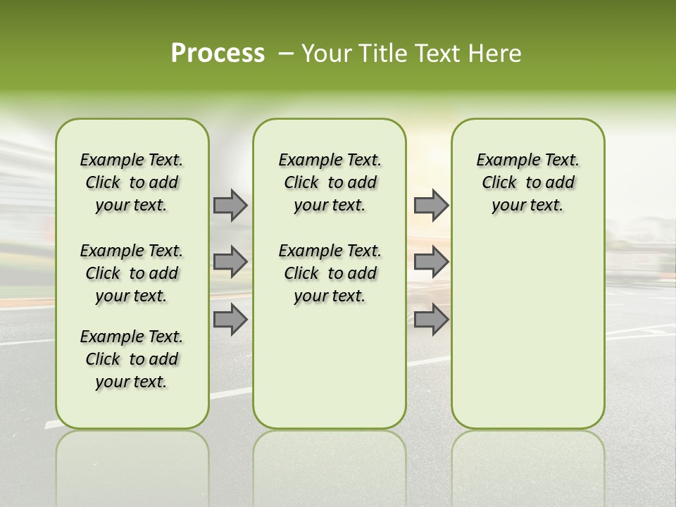 Viaduct Direction Busy PowerPoint Template
