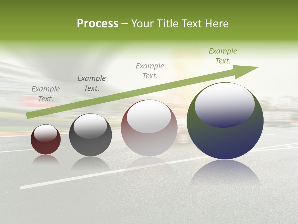 Viaduct Direction Busy PowerPoint Template