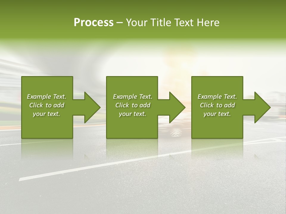 Viaduct Direction Busy PowerPoint Template