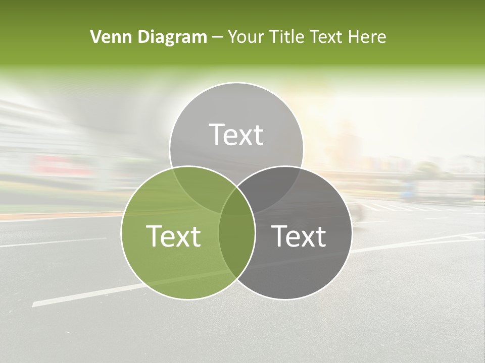 Viaduct Direction Busy PowerPoint Template