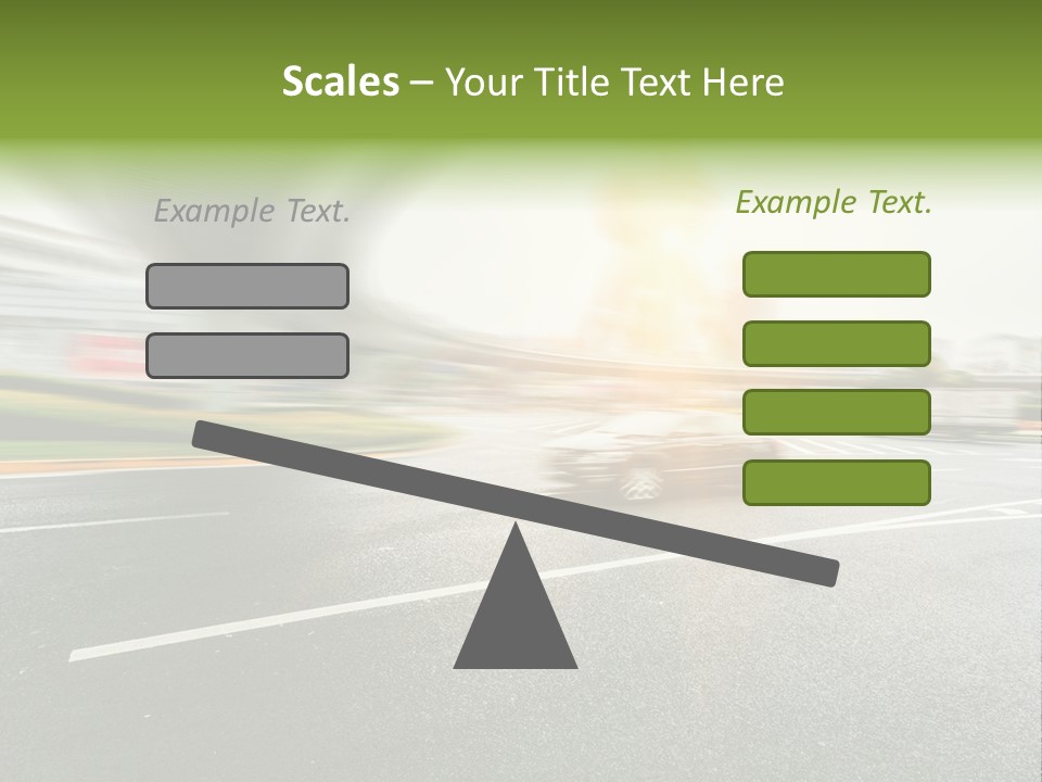 Viaduct Direction Busy PowerPoint Template