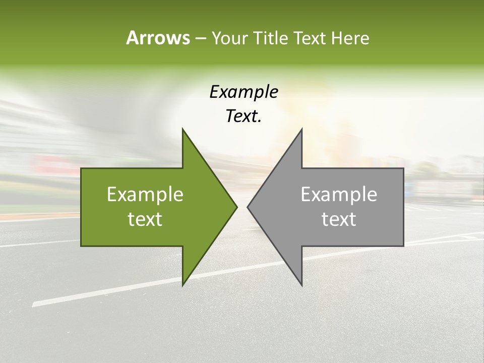 Viaduct Direction Busy PowerPoint Template
