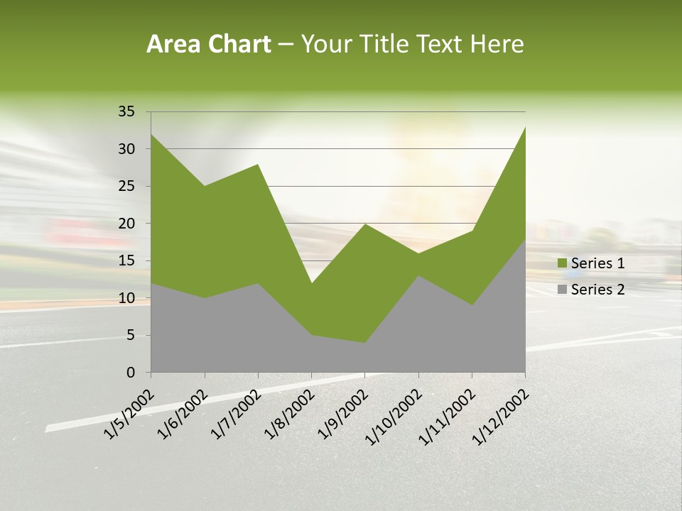 Viaduct Direction Busy PowerPoint Template