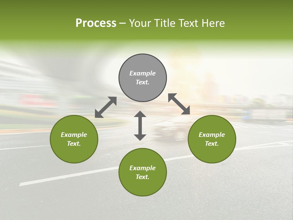 Viaduct Direction Busy PowerPoint Template
