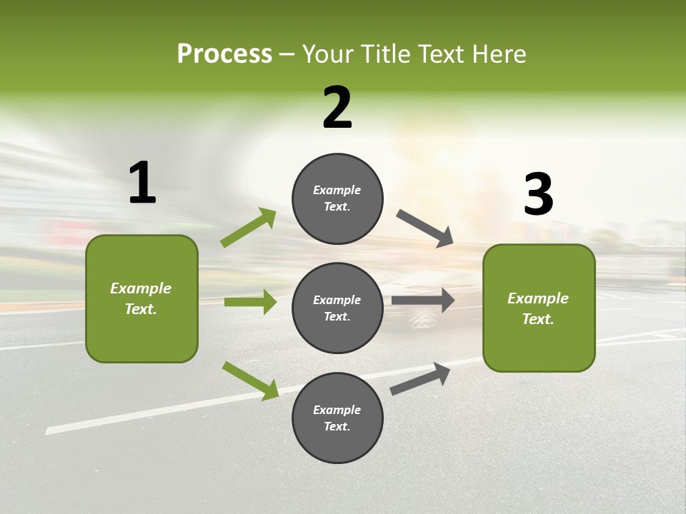 Viaduct Direction Busy PowerPoint Template