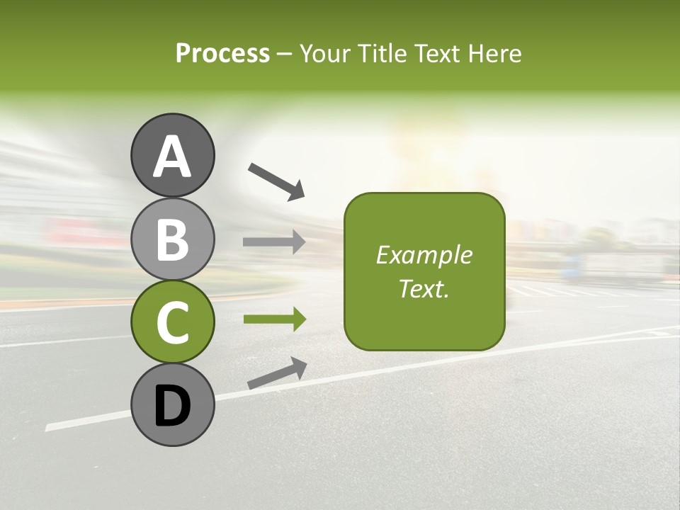 Viaduct Direction Busy PowerPoint Template