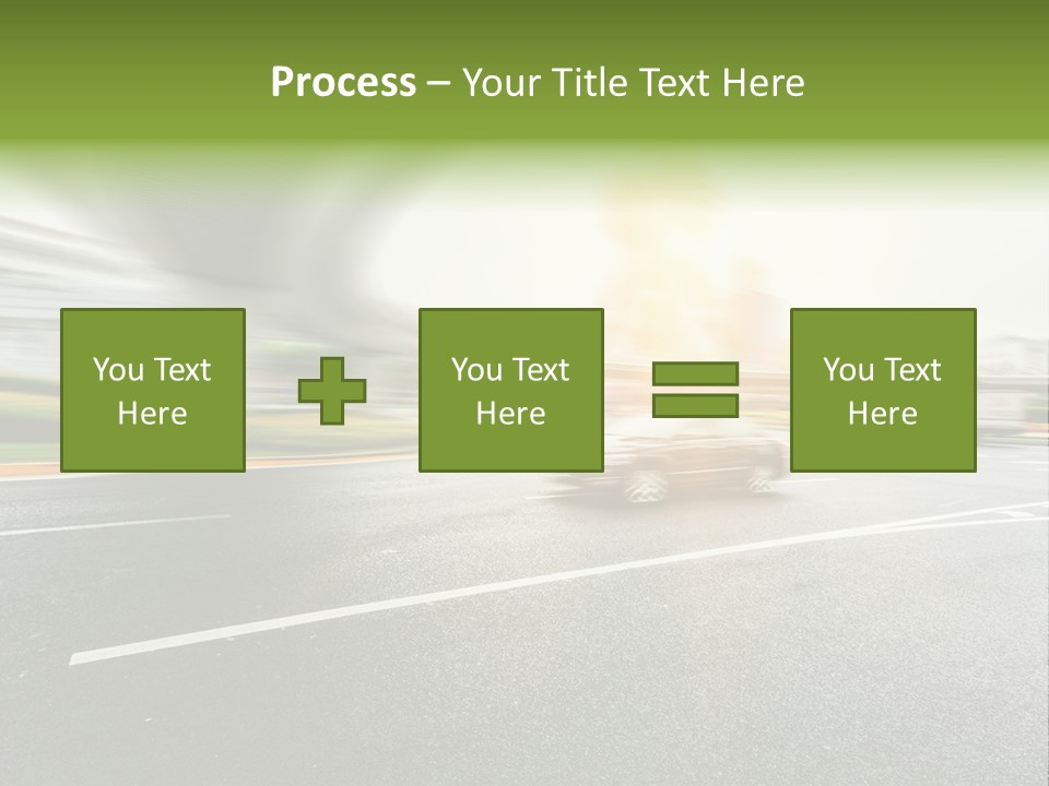Viaduct Direction Busy PowerPoint Template