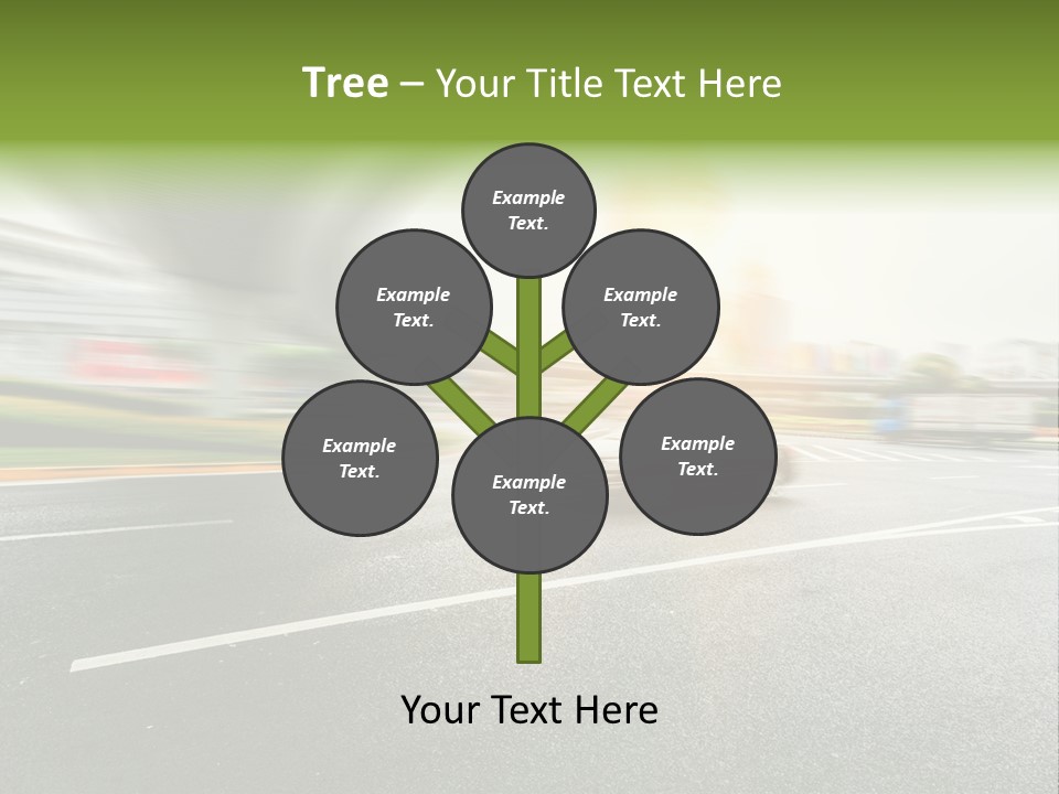 Viaduct Direction Busy PowerPoint Template