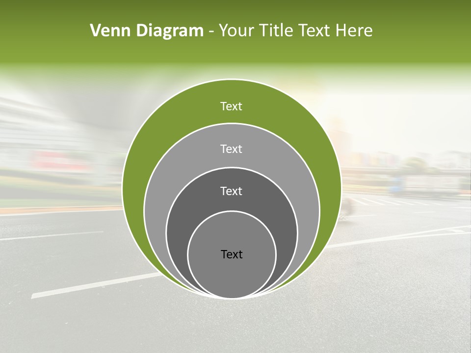 Viaduct Direction Busy PowerPoint Template