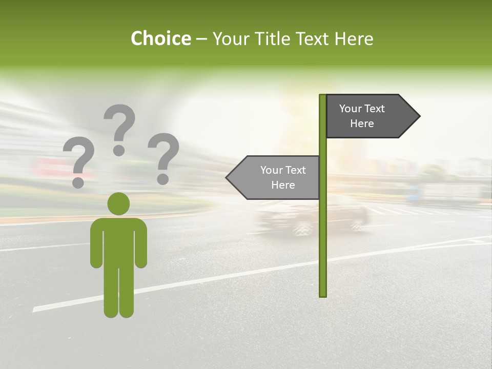 Viaduct Direction Busy PowerPoint Template