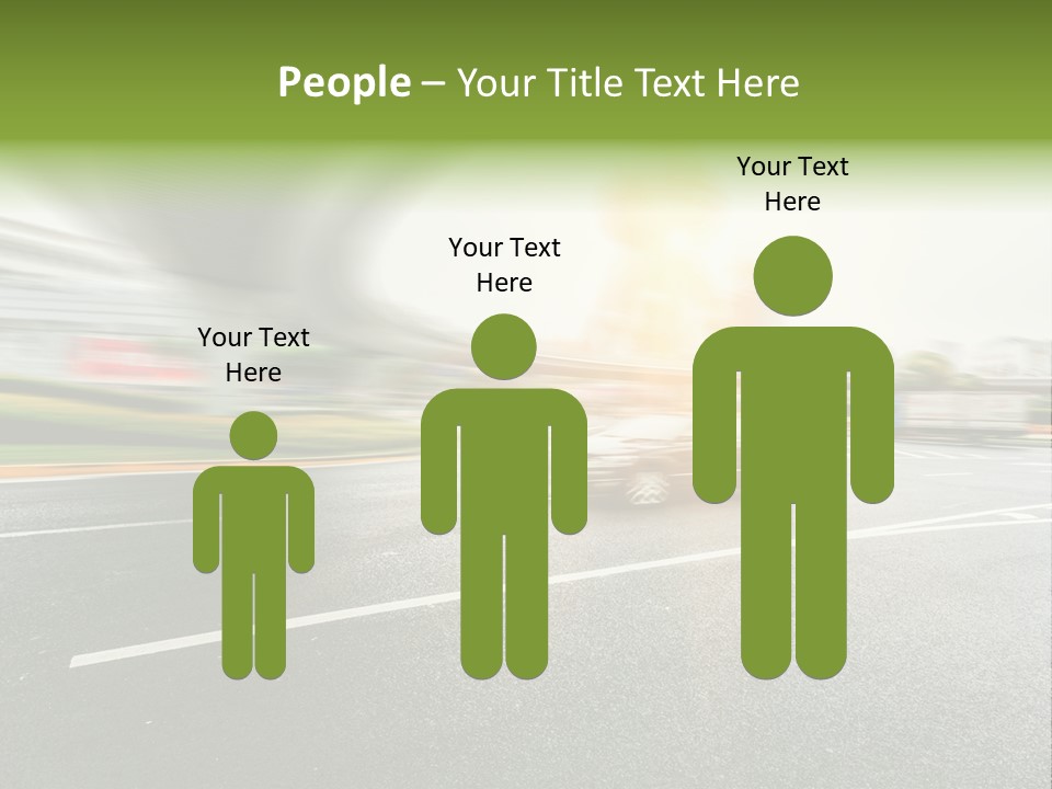 Viaduct Direction Busy PowerPoint Template