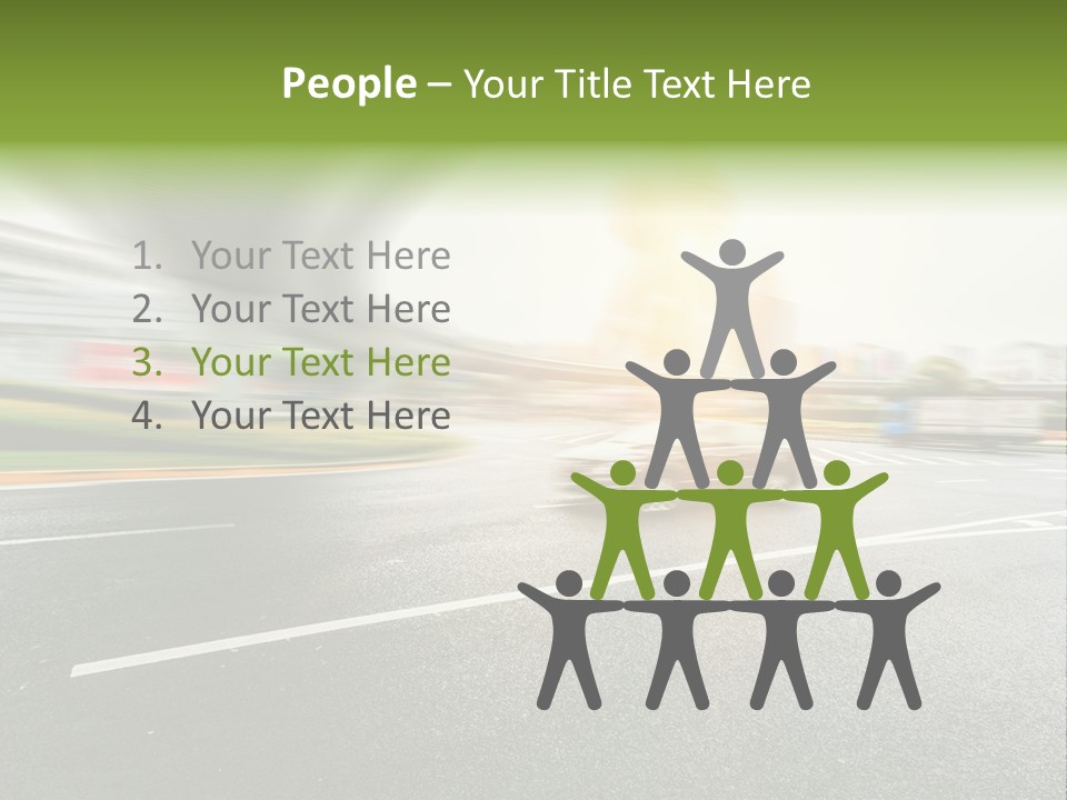 Viaduct Direction Busy PowerPoint Template