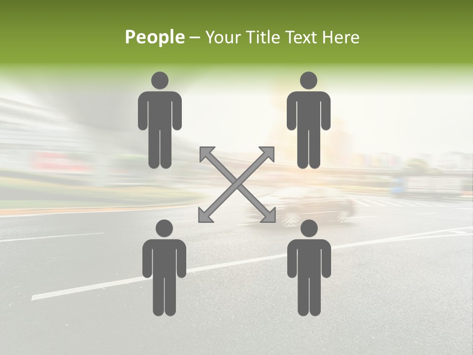 Viaduct Direction Busy PowerPoint Template