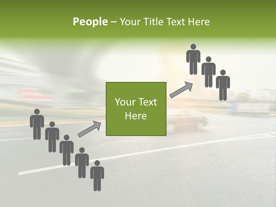 Viaduct Direction Busy PowerPoint Template