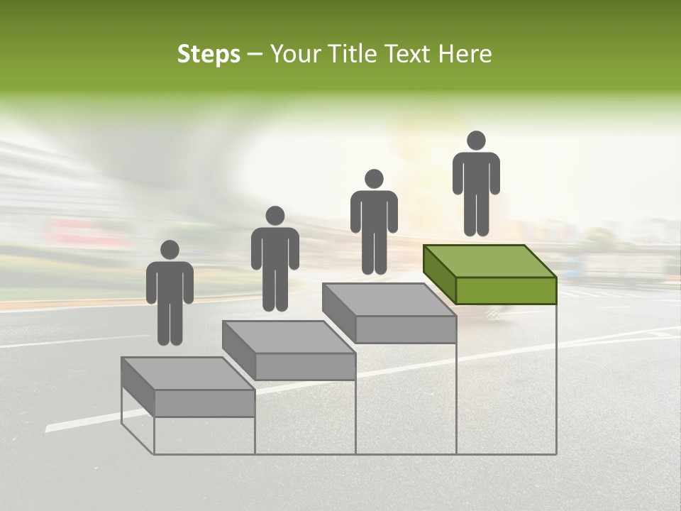 Viaduct Direction Busy PowerPoint Template