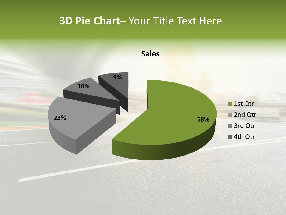 Viaduct Direction Busy PowerPoint Template