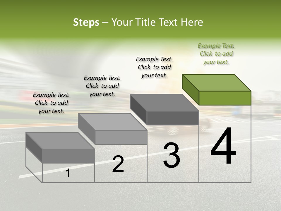 Viaduct Direction Busy PowerPoint Template