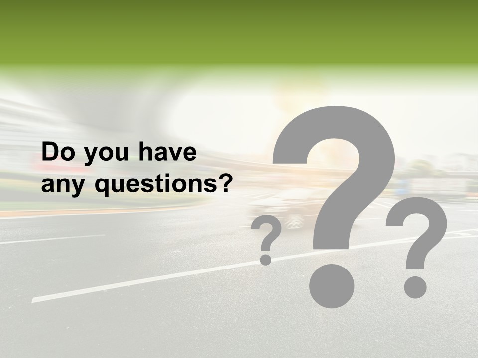 Viaduct Direction Busy PowerPoint Template