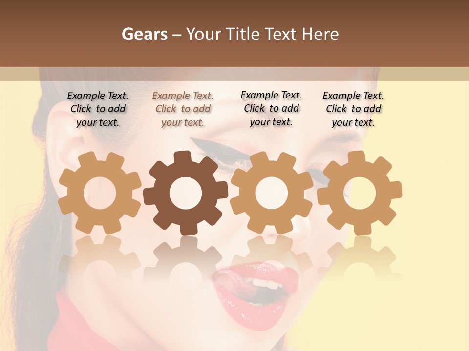 Fashion Background Yellow PowerPoint Template