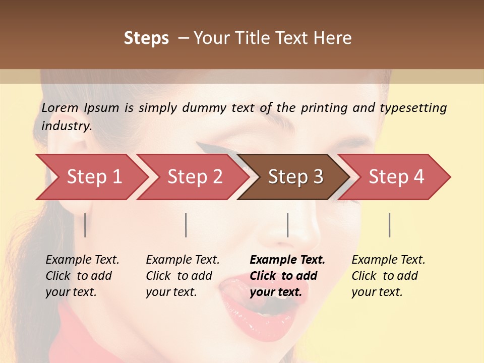Fashion Background Yellow PowerPoint Template