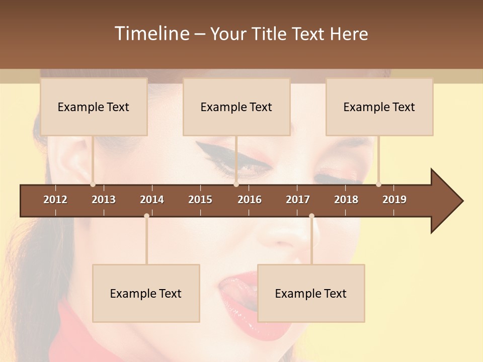 Fashion Background Yellow PowerPoint Template