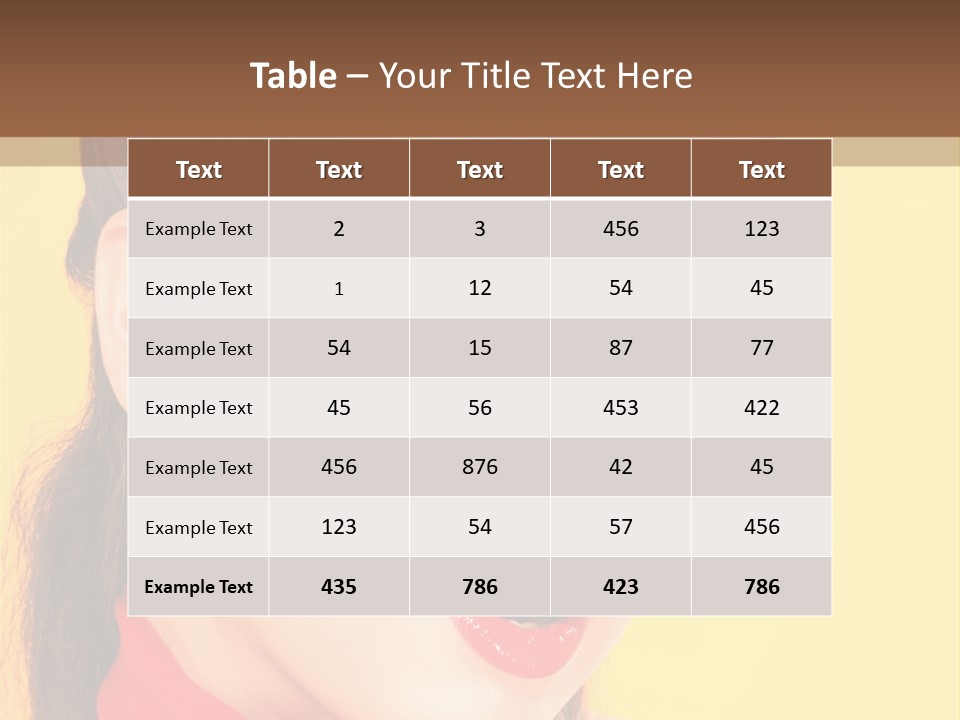 Fashion Background Yellow PowerPoint Template