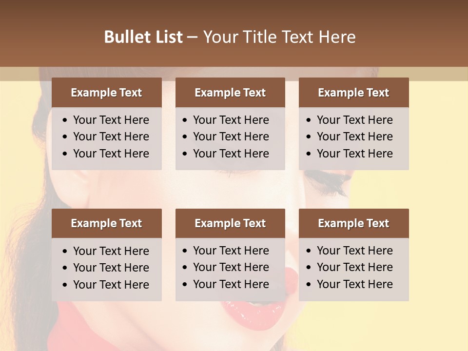 Fashion Background Yellow PowerPoint Template