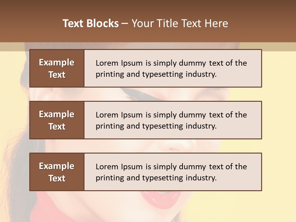 Fashion Background Yellow PowerPoint Template