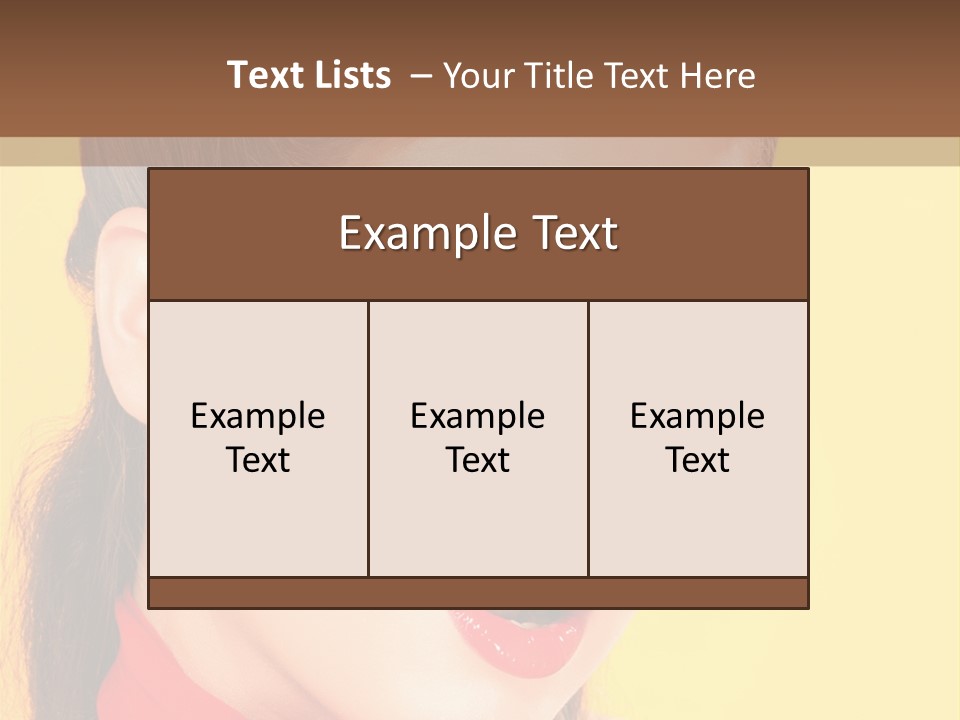 Fashion Background Yellow PowerPoint Template