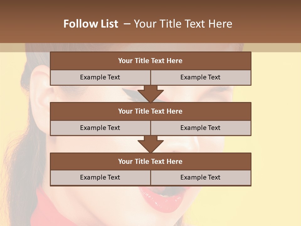 Fashion Background Yellow PowerPoint Template