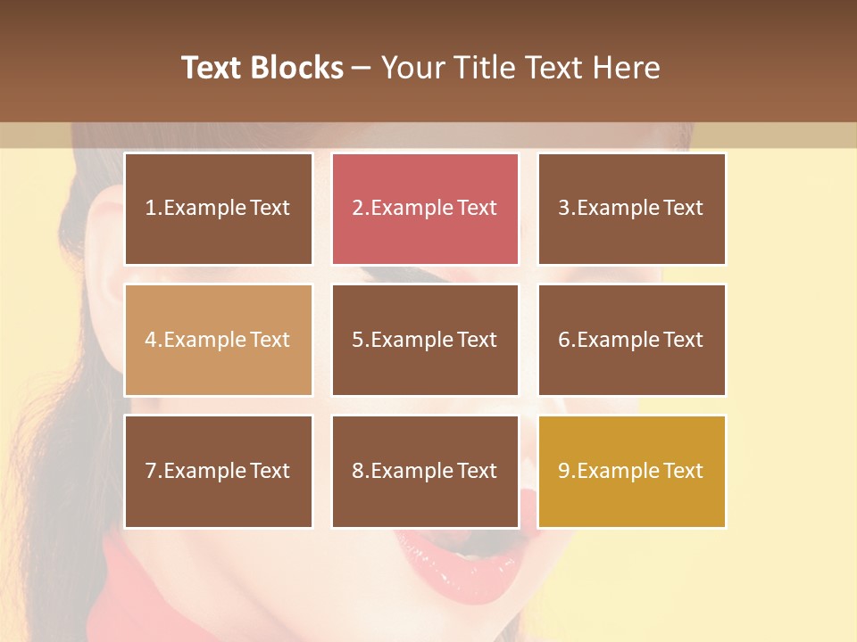 Fashion Background Yellow PowerPoint Template