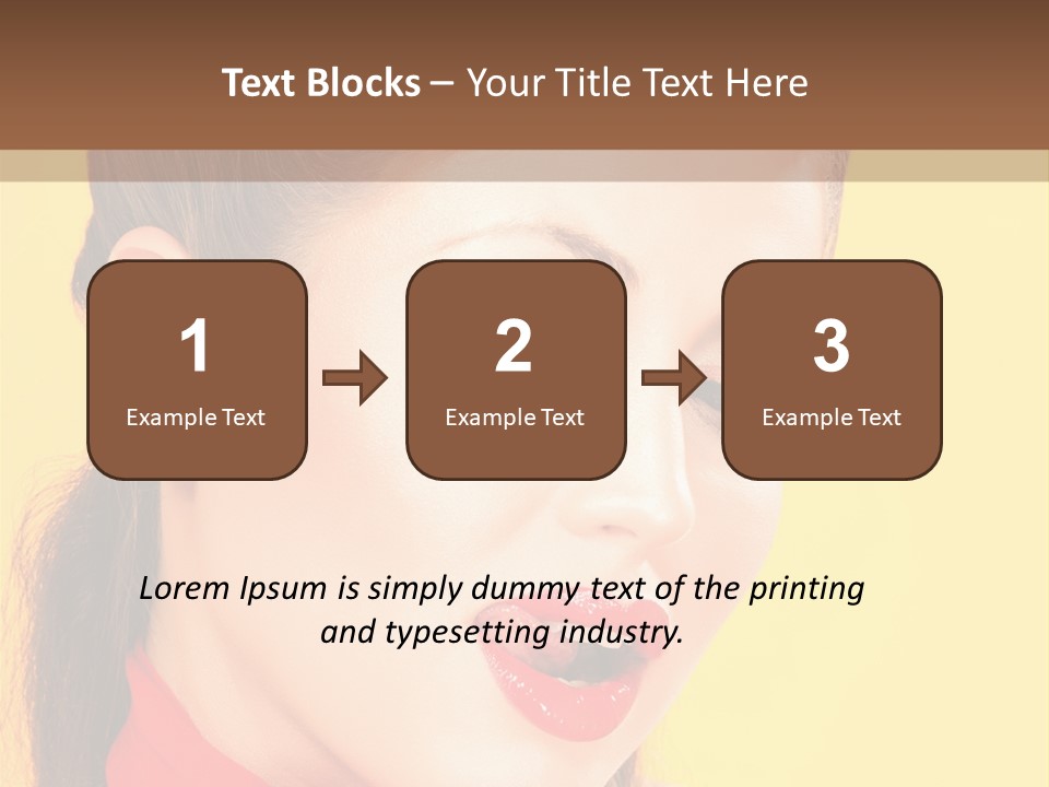 Fashion Background Yellow PowerPoint Template