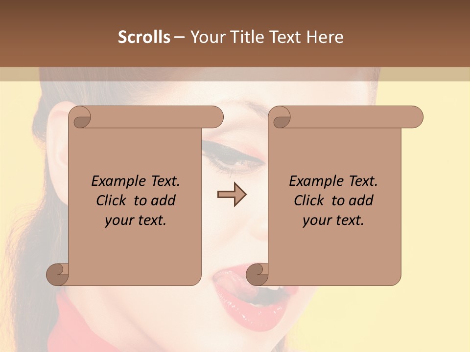 Fashion Background Yellow PowerPoint Template