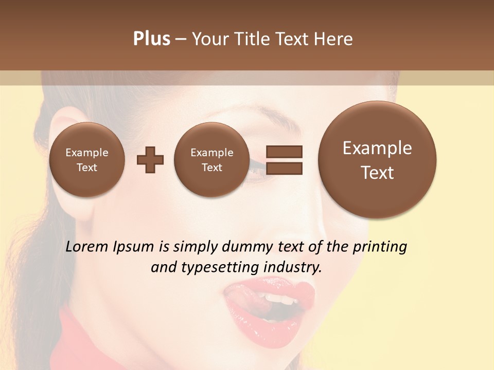 Fashion Background Yellow PowerPoint Template