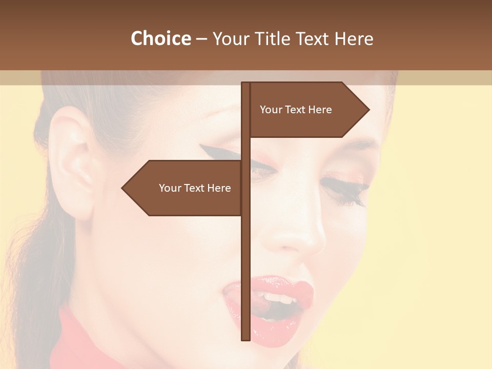 Fashion Background Yellow PowerPoint Template