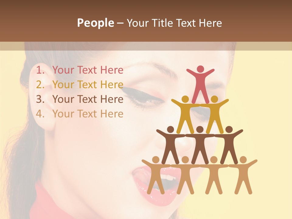 Fashion Background Yellow PowerPoint Template