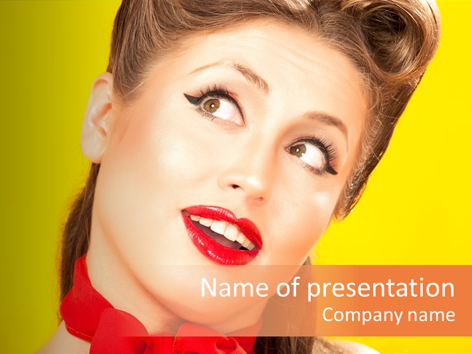 Lip People Glamour PowerPoint Template