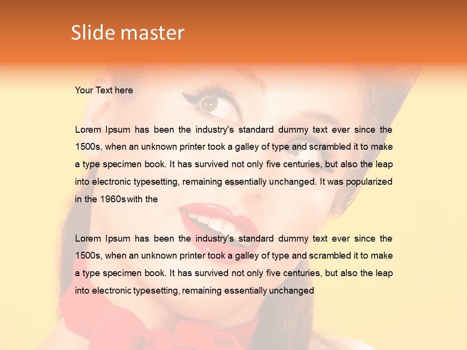 Lip People Glamour PowerPoint Template