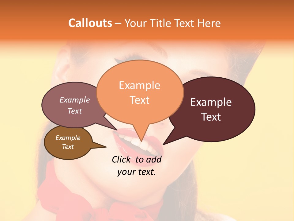 Lip People Glamour PowerPoint Template