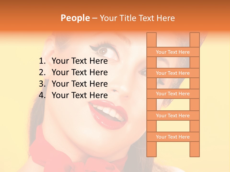 Lip People Glamour PowerPoint Template