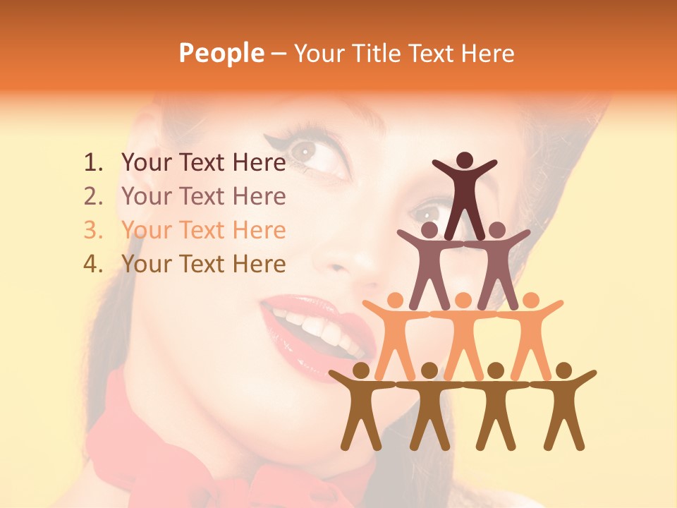 Lip People Glamour PowerPoint Template