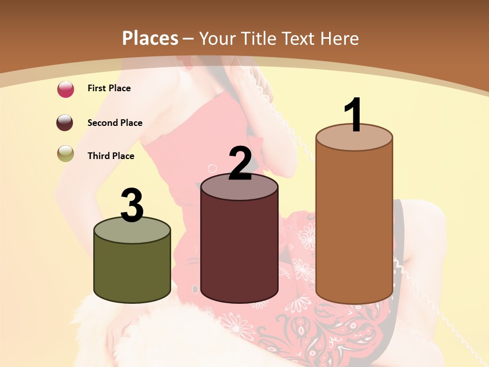 Girl Cute Background PowerPoint Template