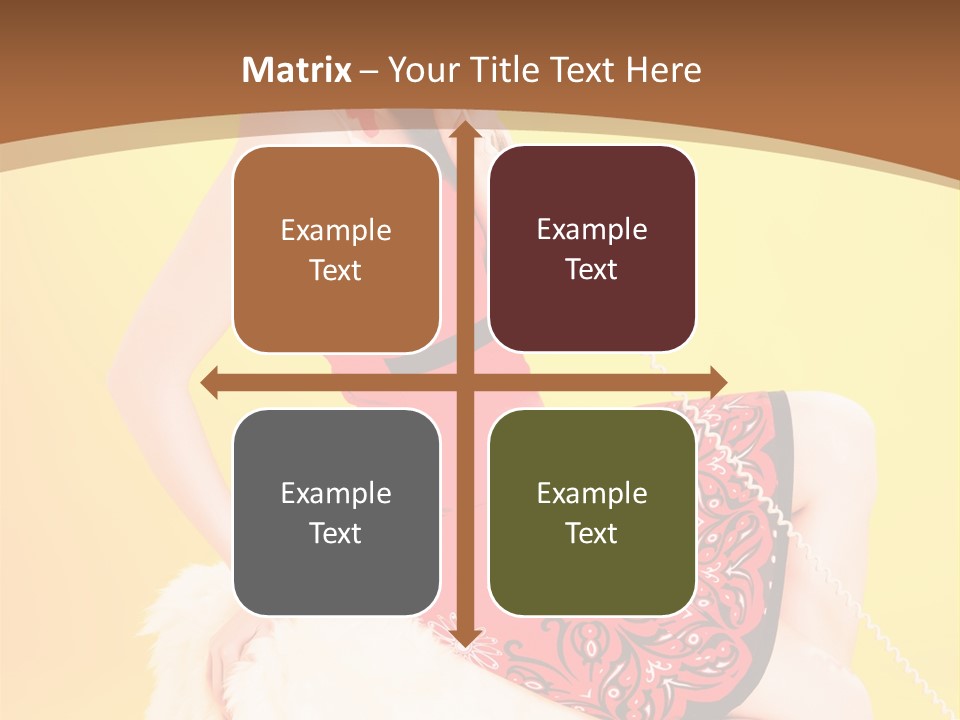 Girl Cute Background PowerPoint Template