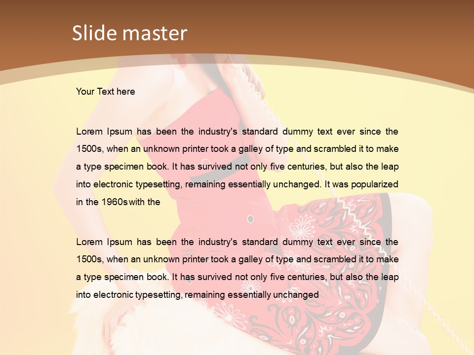 Girl Cute Background PowerPoint Template