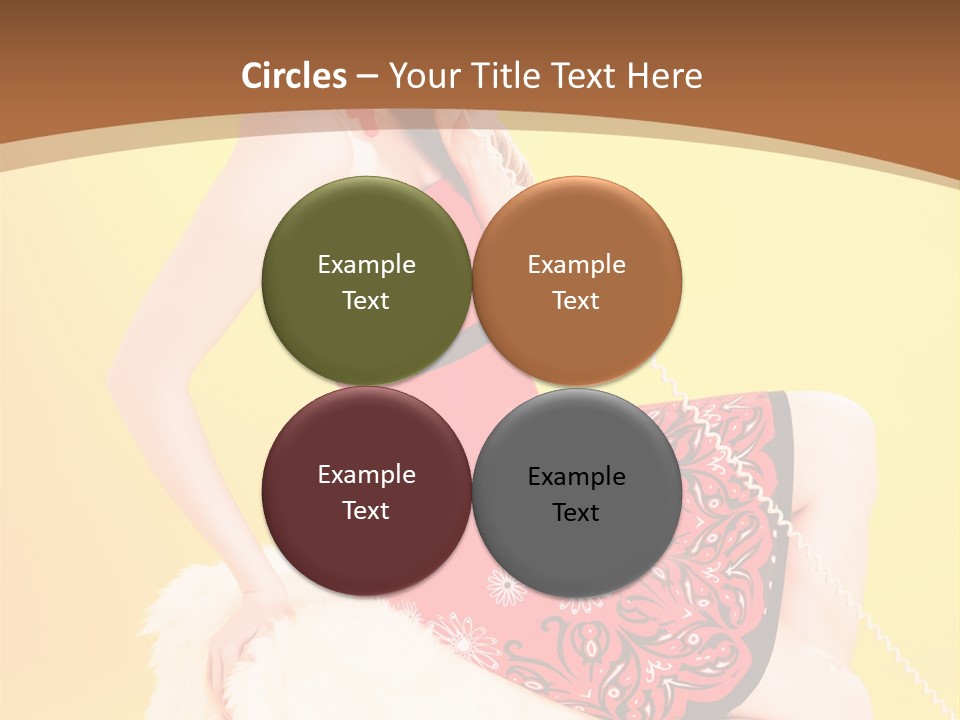 Girl Cute Background PowerPoint Template