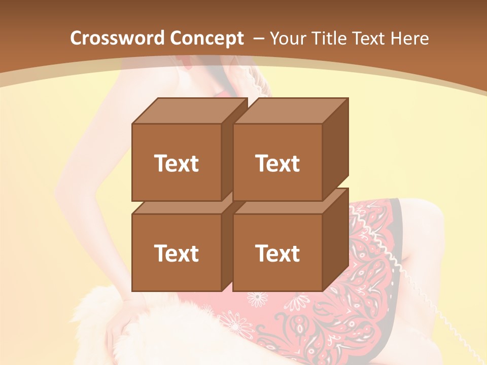 Girl Cute Background PowerPoint Template