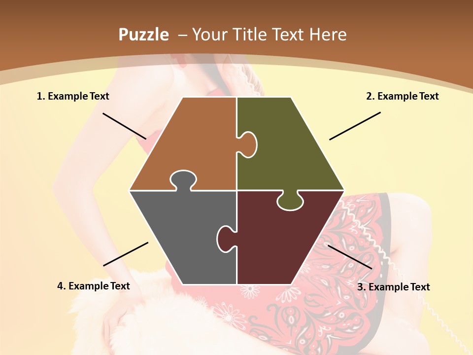 Girl Cute Background PowerPoint Template